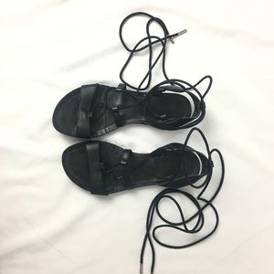 Black Gladiator Sandals